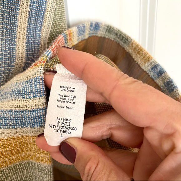 W5 Tank Top Tweed Muted Stripes Size L - Picture 7 of 7